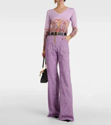 Etro Printed silk-blend sweater | Thumbnail 3