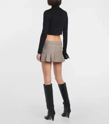AG Jeans x EmRata Kathryn turtleneck cropped top | Thumbnail 4