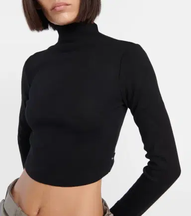 AG Jeans x EmRata Kathryn turtleneck cropped top | Thumbnail 5
