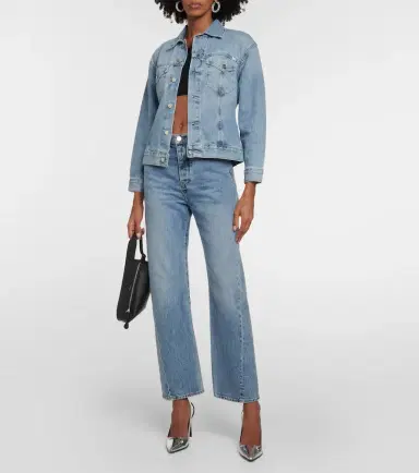 AG Jeans x EmRata Miranda cotton-blend crop top | Thumbnail 4