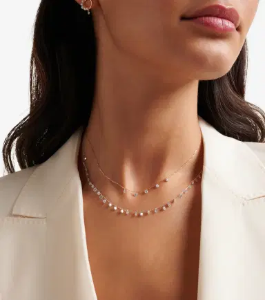 Persée Persée Danaé 18kt white gold necklace with diamonds | Thumbnail 4