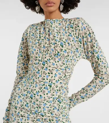 Alessandra Rich Floral open-back silk minidress | Thumbnail 4