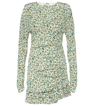 Alessandra Rich Floral open-back silk minidress | Thumbnail 1