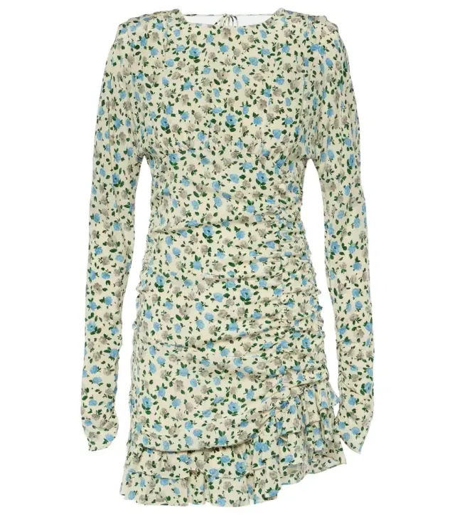 Alessandra Rich Floral open-back silk minidress