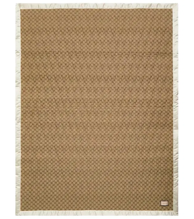 Gucci GG quilted cotton-blend blanket