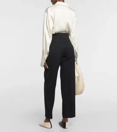 Jil Sander High-rise wool wide-leg pants | Thumbnail 2