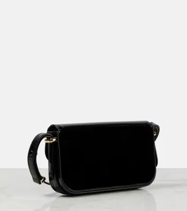 Prada Logo patent leather shoulder bag | Thumbnail 6