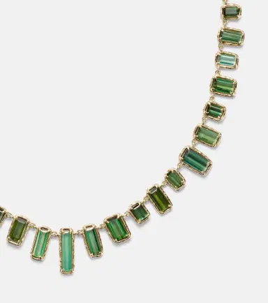 Octavia Elizabeth Bermuda Botany Eternity 18kt gold necklace with tourmalines | Thumbnail 2