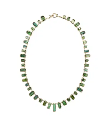 Octavia Elizabeth Bermuda Botany Eternity 18kt gold necklace with tourmalines | Thumbnail 1
