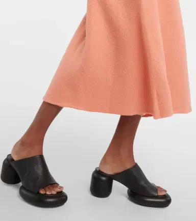 Jil Sander High-rise asymmetric wool midi skirt | Thumbnail 3