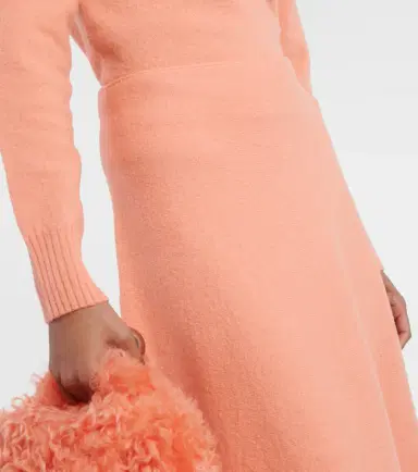 Jil Sander High-rise asymmetric wool midi skirt | Thumbnail 5