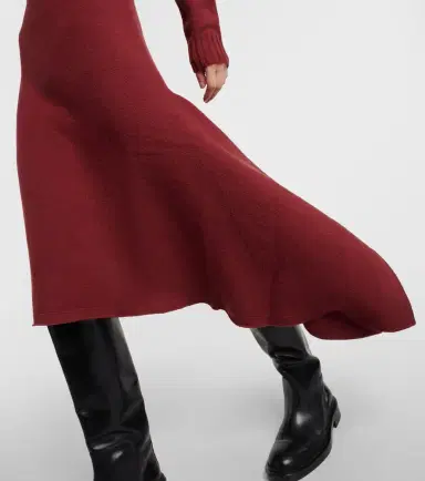 Jil Sander Asymmetric wool midi dress | Thumbnail 4