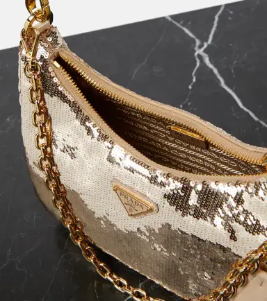 Prada Re-Edition Mini sequined shoulder bag | Thumbnail 3 Prada Re-Edition Mini sequined shoulder bag | Thumbnail 3