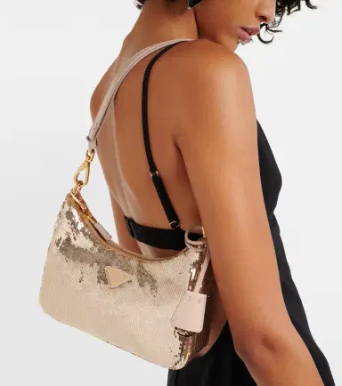 Prada Re-Edition Mini sequined shoulder bag | Thumbnail 6 Prada Re-Edition Mini sequined shoulder bag | Thumbnail 6