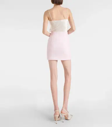 Alessandra Rich Bouclé tweed miniskirt | Thumbnail 4