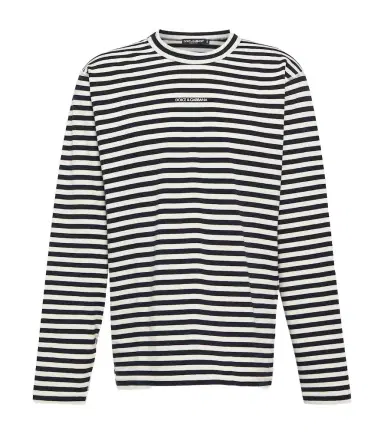 Dolce & Gabbana Striped cotton jersey T-shirt | Thumbnail 1