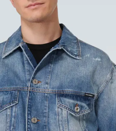 Dolce & Gabbana Distressed denim jacket | Thumbnail 2