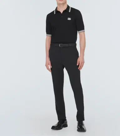 Dolce & Gabbana Logo cotton piqué polo shirt | Thumbnail 3 Dolce & Gabbana Logo cotton piqué polo shirt | Thumbnail 3