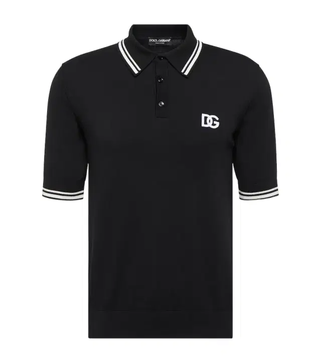 Dolce & Gabbana Logo cotton piqué polo shirt