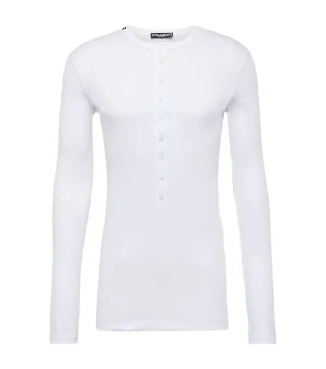 Dolce & Gabbana Re-Edition cotton jersey Henley shirt