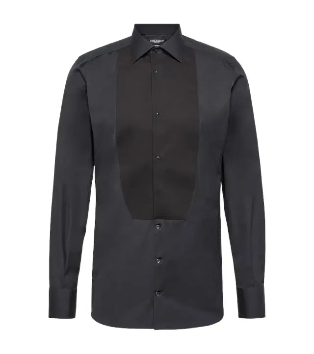 Dolce & Gabbana Plastron cotton shirt