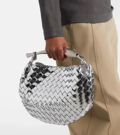 Bottega Veneta Sardine Intrecciato mirrored leather tote bag | Thumbnail 2