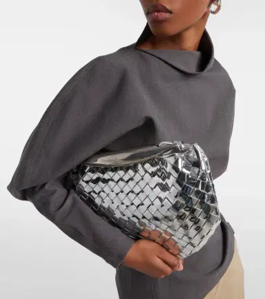 Bottega Veneta Sardine Intrecciato mirrored leather tote bag | Thumbnail 6