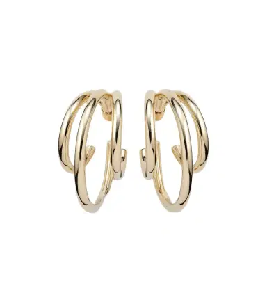 Jennifer Fisher Triple Baby 10kt gold-plated hoop earrings | Thumbnail 1