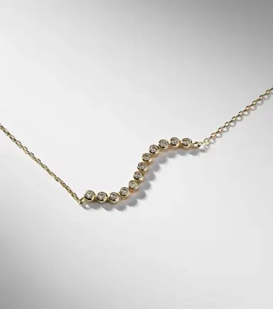 Mateo 14kt gold wave bracelet with diamonds | Thumbnail 4