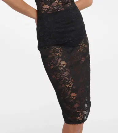 Oseree Oséree O-Lover floral lace midi dress | Thumbnail 4