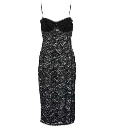 Oseree Oséree O-Lover floral lace midi dress | Thumbnail 1