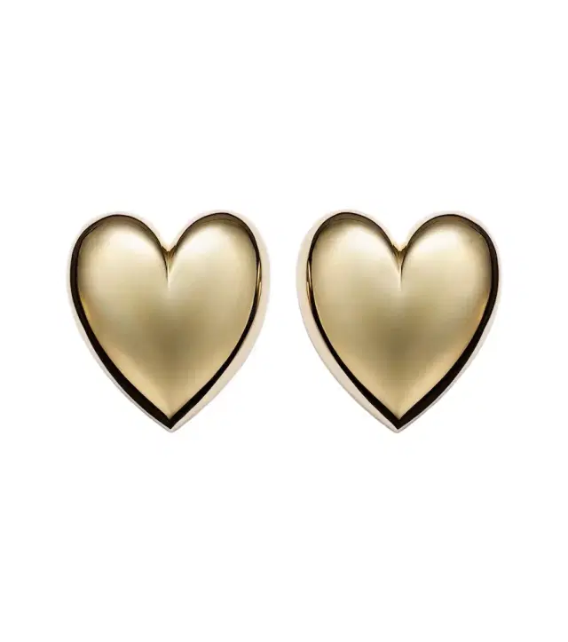 Jennifer Fisher Puffy Heart gold-plated earrings