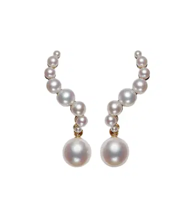 Mateo 14kt gold drop earrings with pearls | Thumbnail 1 Mateo 14kt gold drop earrings with pearls | Thumbnail 1
