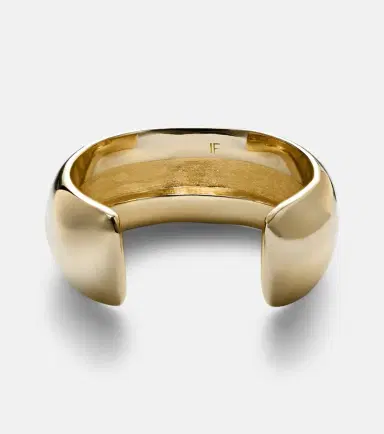 Jennifer Fisher Globe Small 10kt gold-plated cuff bracelet | Thumbnail 2