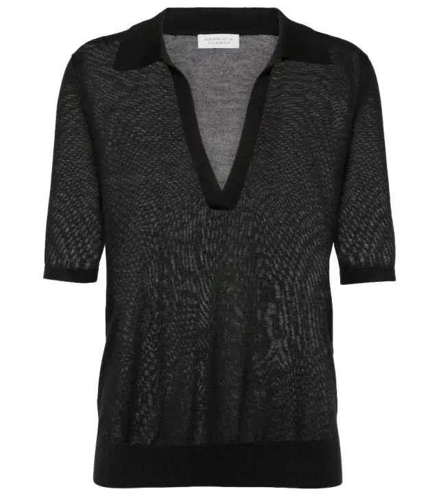 Gabriela Hearst Frank cashmere and silk polo sweater