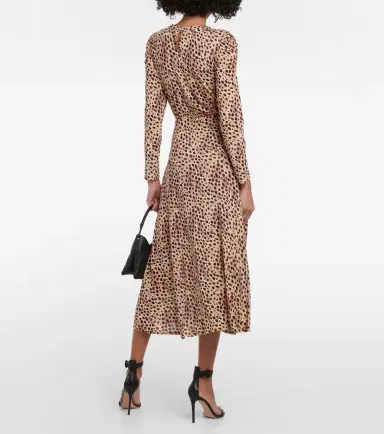 Rixo Cerise leopard-print midi dress | Thumbnail 3