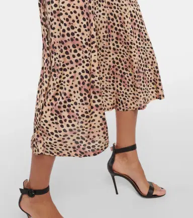Rixo Cerise leopard-print midi dress | Thumbnail 5
