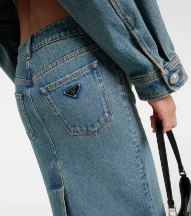 Prada Denim maxi skirt | Thumbnail 4