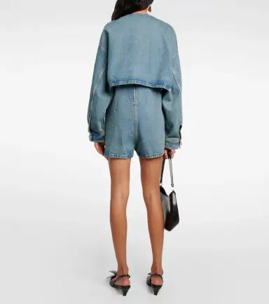 Prada Cropped denim jacket | Thumbnail 4