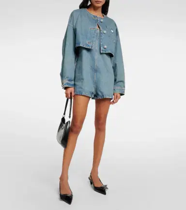 Prada Cropped denim jacket | Thumbnail 5