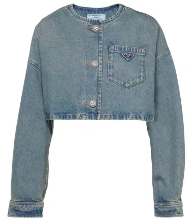 Prada Cropped denim jacket | Thumbnail 1