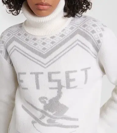 JETSET Wool intarsia turtleneck sweater | Thumbnail 4