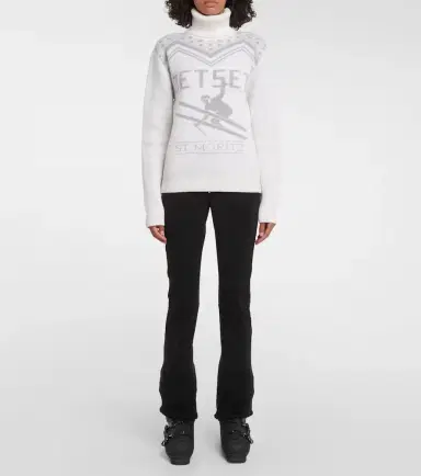 JETSET Wool intarsia turtleneck sweater | Thumbnail 5