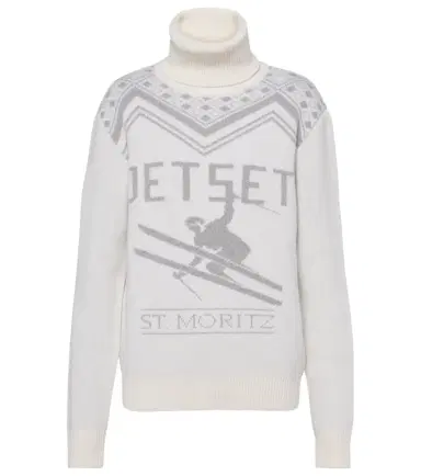 JETSET Wool intarsia turtleneck sweater | Thumbnail 1