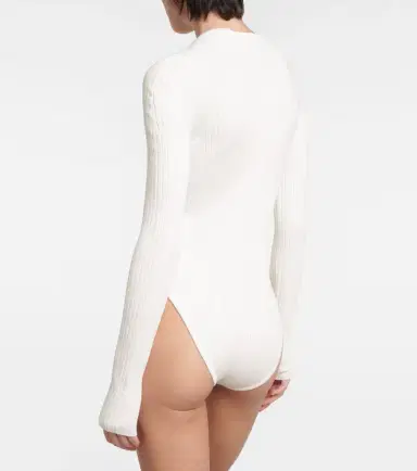 Alaïa Alaïa Ribbed-knit bodysuit | Thumbnail 4