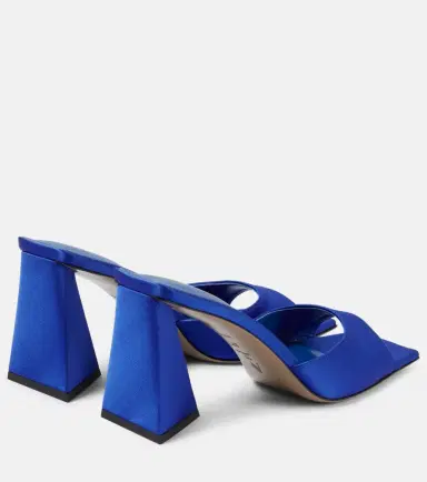 The Attico Mini Devon 85 satin mules | Thumbnail 4