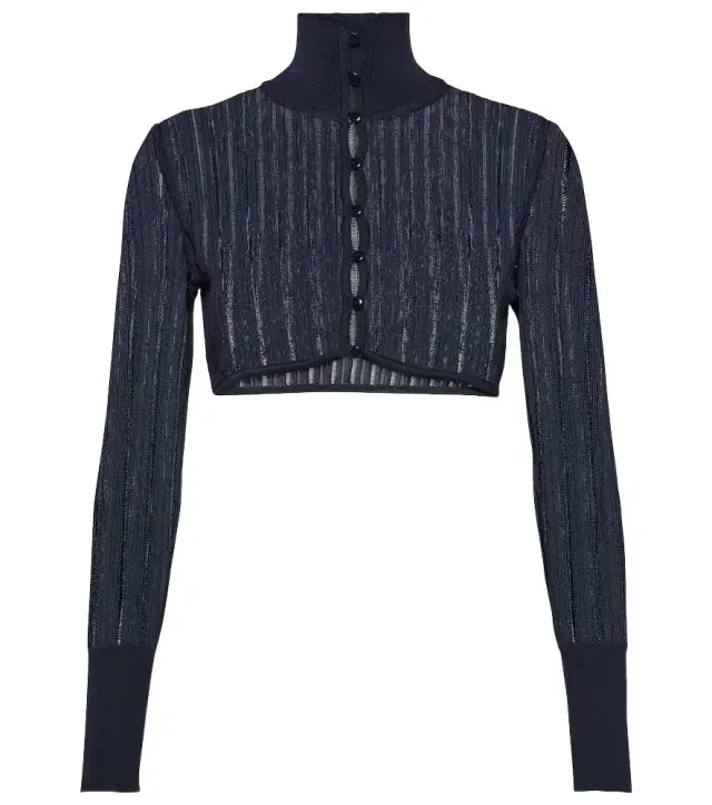 Alaia Alaïa Crinoline cropped cardigan