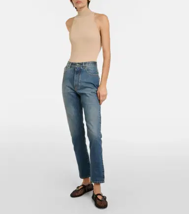 Alaïa Alaïa Halterneck jersey bodysuit | Thumbnail 4