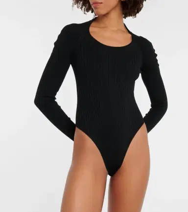 Alaïa Alaïa Ribbed-knit bodysuit | Thumbnail 2 Alaïa Alaïa Ribbed-knit bodysuit | Thumbnail 2