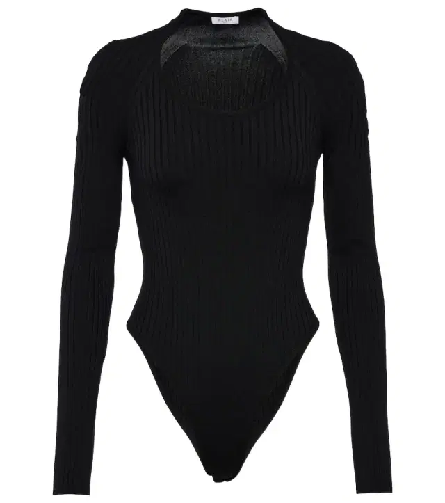 Alaia Alaïa Ribbed-knit bodysuit